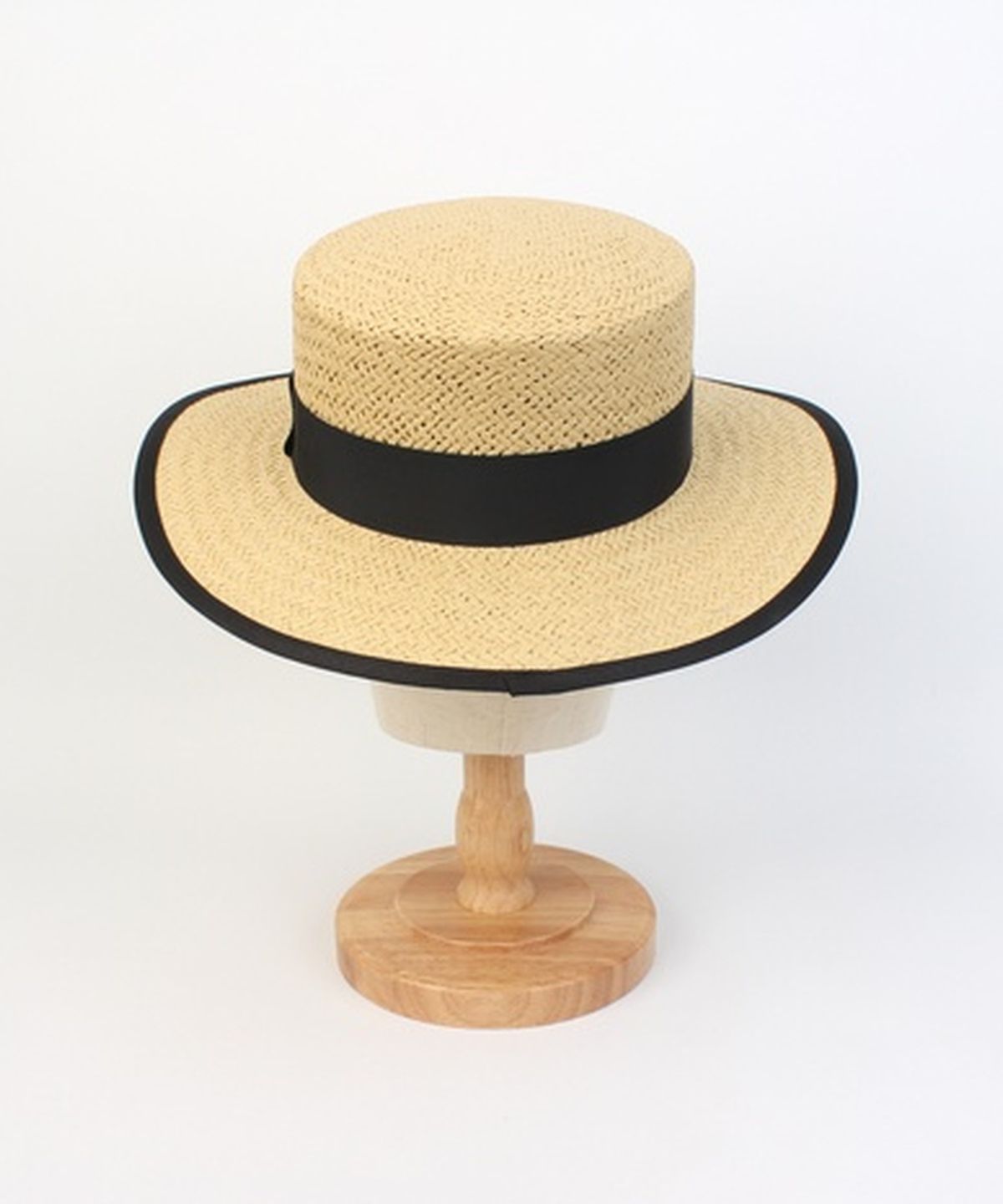 유니버셜 케미스트리(UNIVERSAL CHEMISTRY) Edge Taping Beige Long Panama Hat 파나마햇