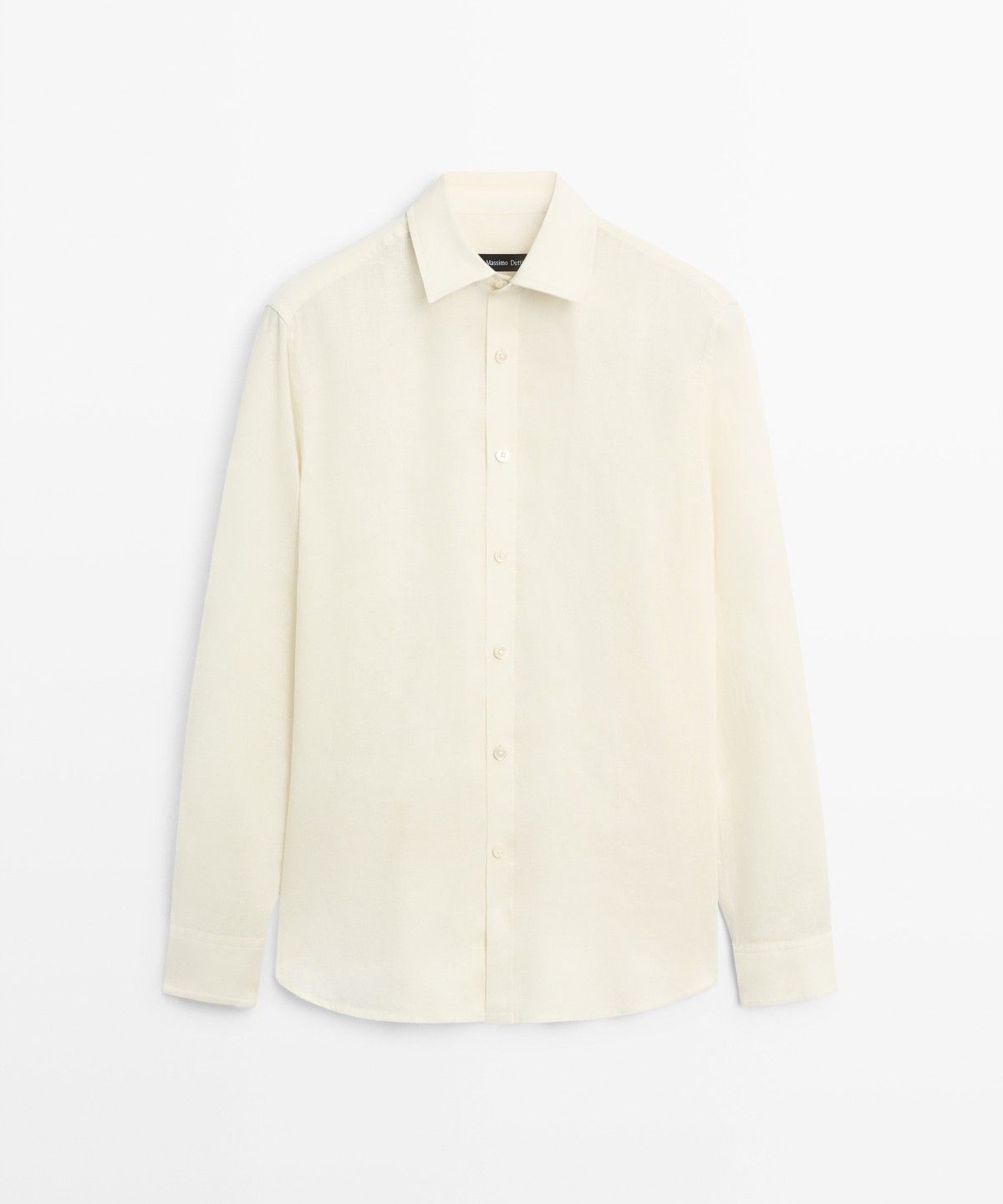 마시모두띠(MASSIMO DUTTI) 100% 린넨 레귤러 핏 셔츠