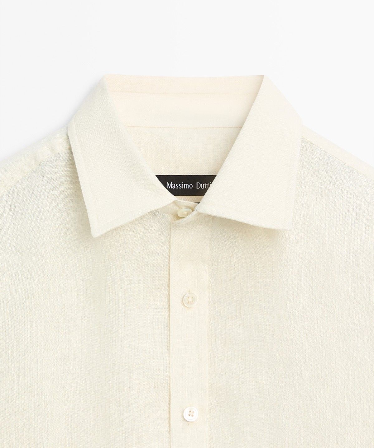 마시모두띠(MASSIMO DUTTI) 100% 린넨 레귤러 핏 셔츠