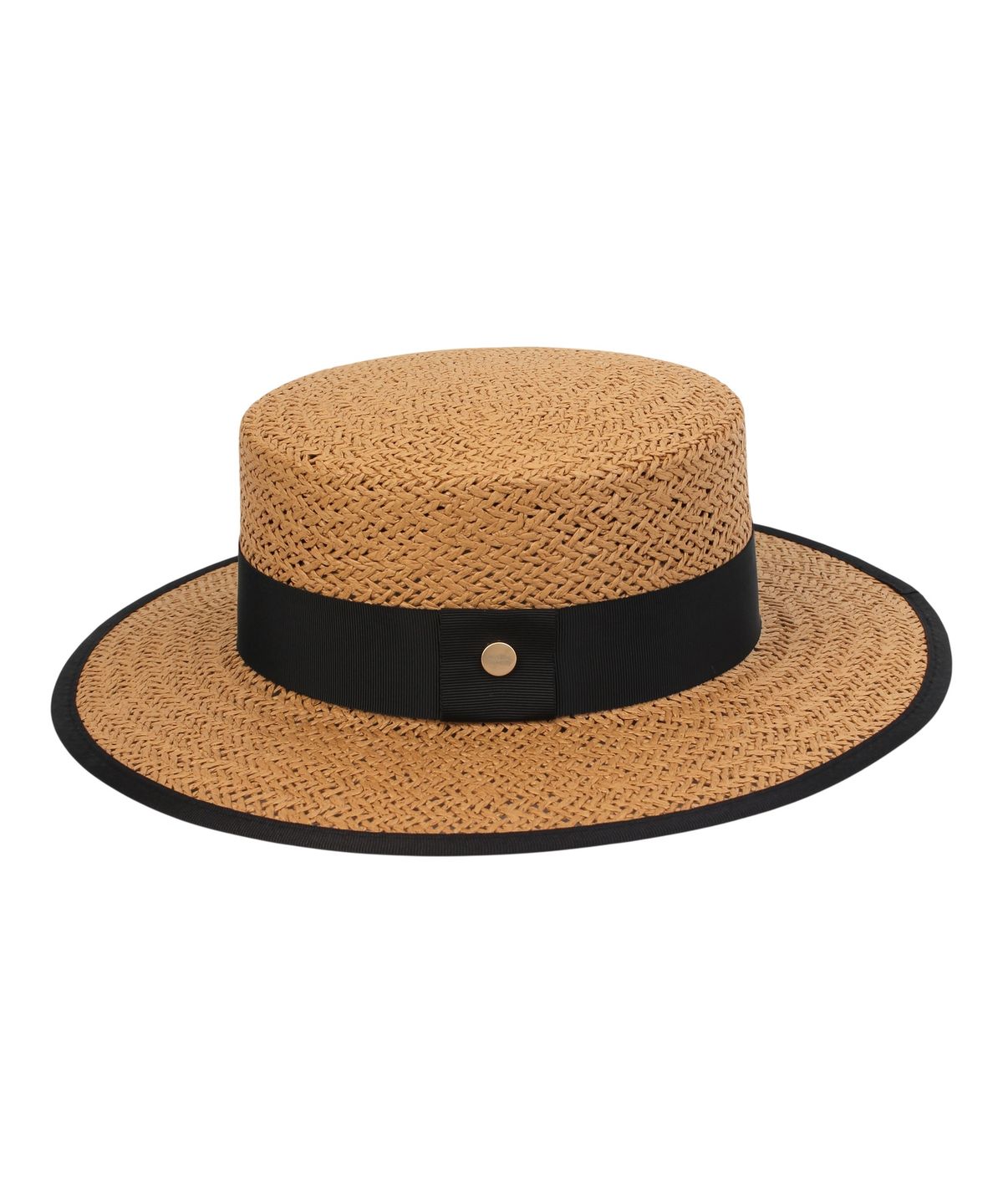 유니버셜 케미스트리(UNIVERSAL CHEMISTRY) Edge Taping Brown Long Panama Hat 파나마햇