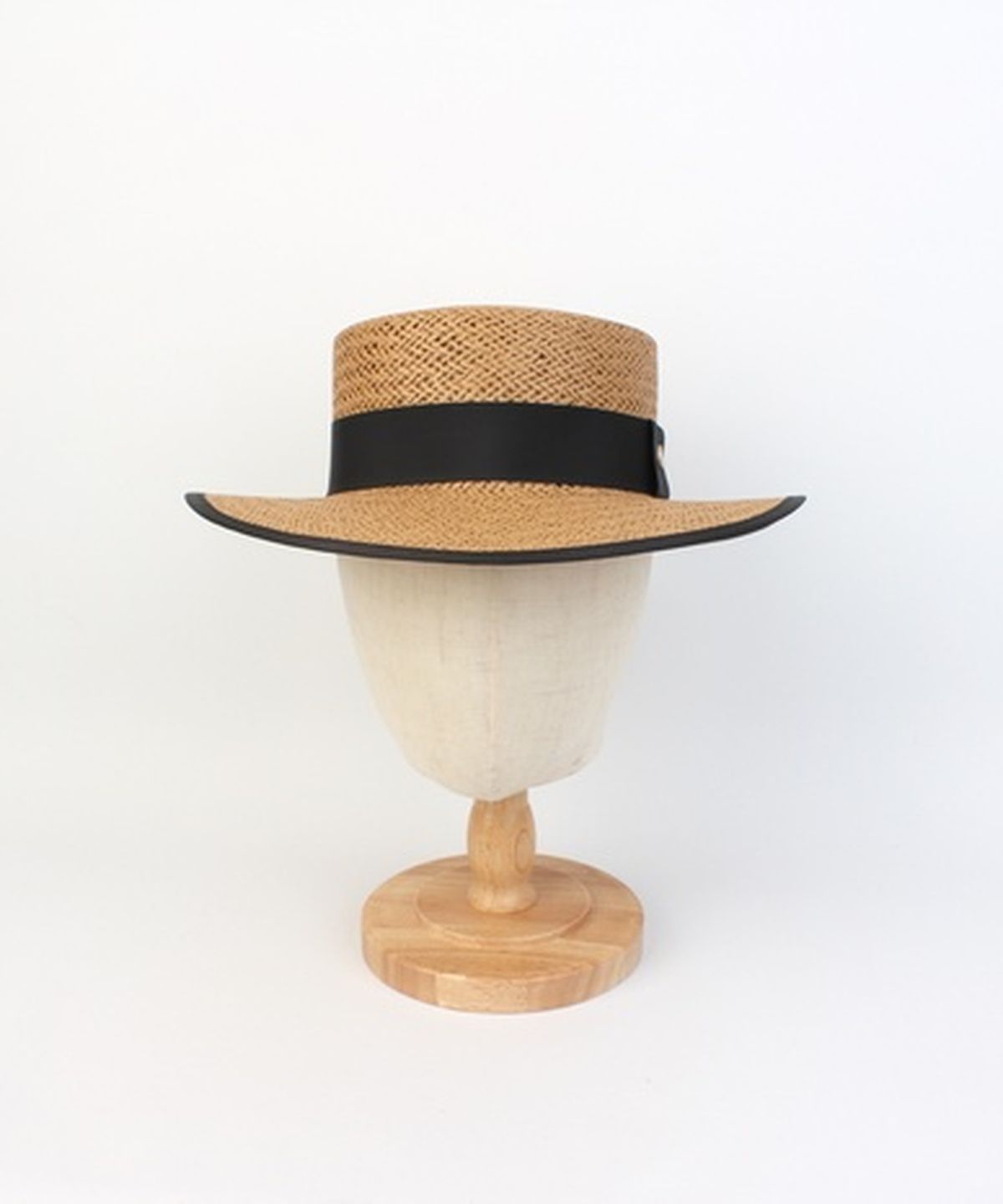 유니버셜 케미스트리(UNIVERSAL CHEMISTRY) Edge Taping Brown Long Panama Hat 파나마햇