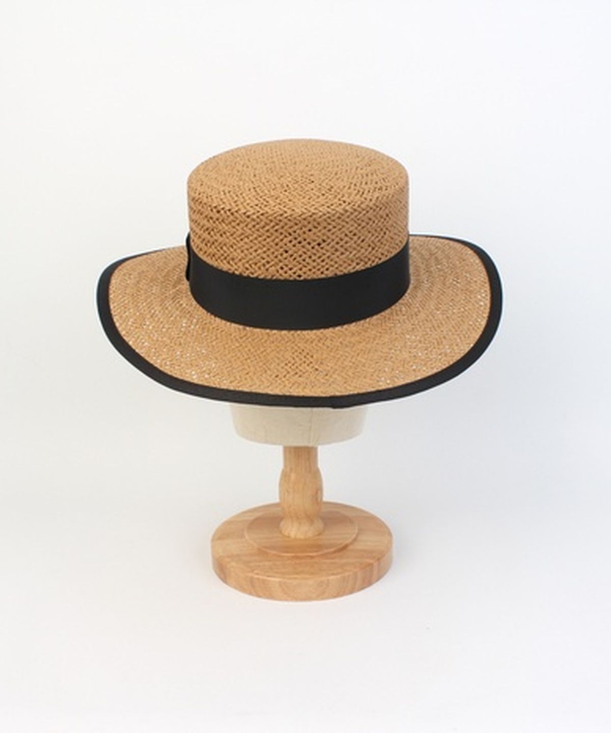 유니버셜 케미스트리(UNIVERSAL CHEMISTRY) Edge Taping Brown Long Panama Hat 파나마햇