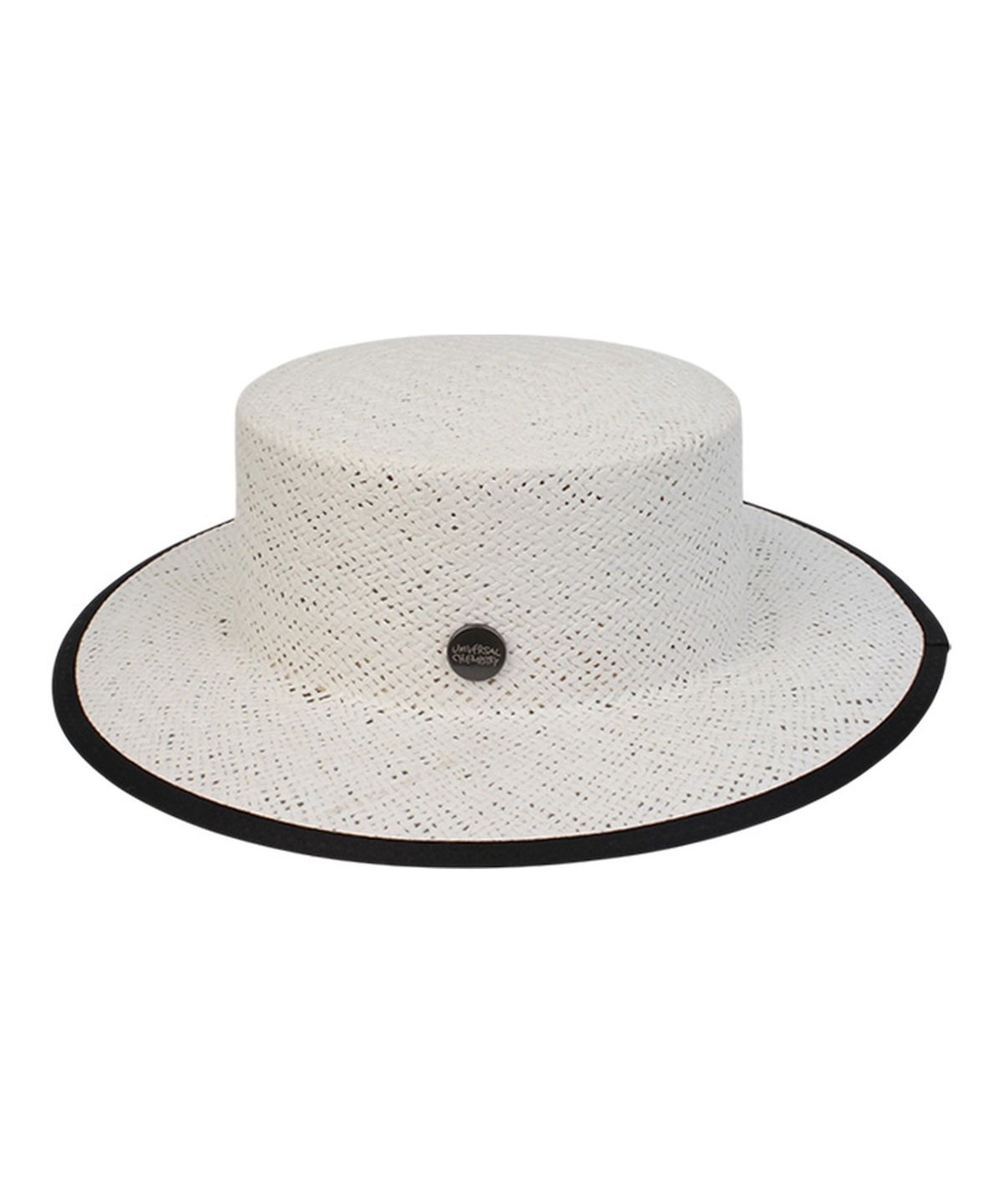유니버셜 케미스트리(UNIVERSAL CHEMISTRY) Edge Taping White Simple Panama Hat 파나마햇