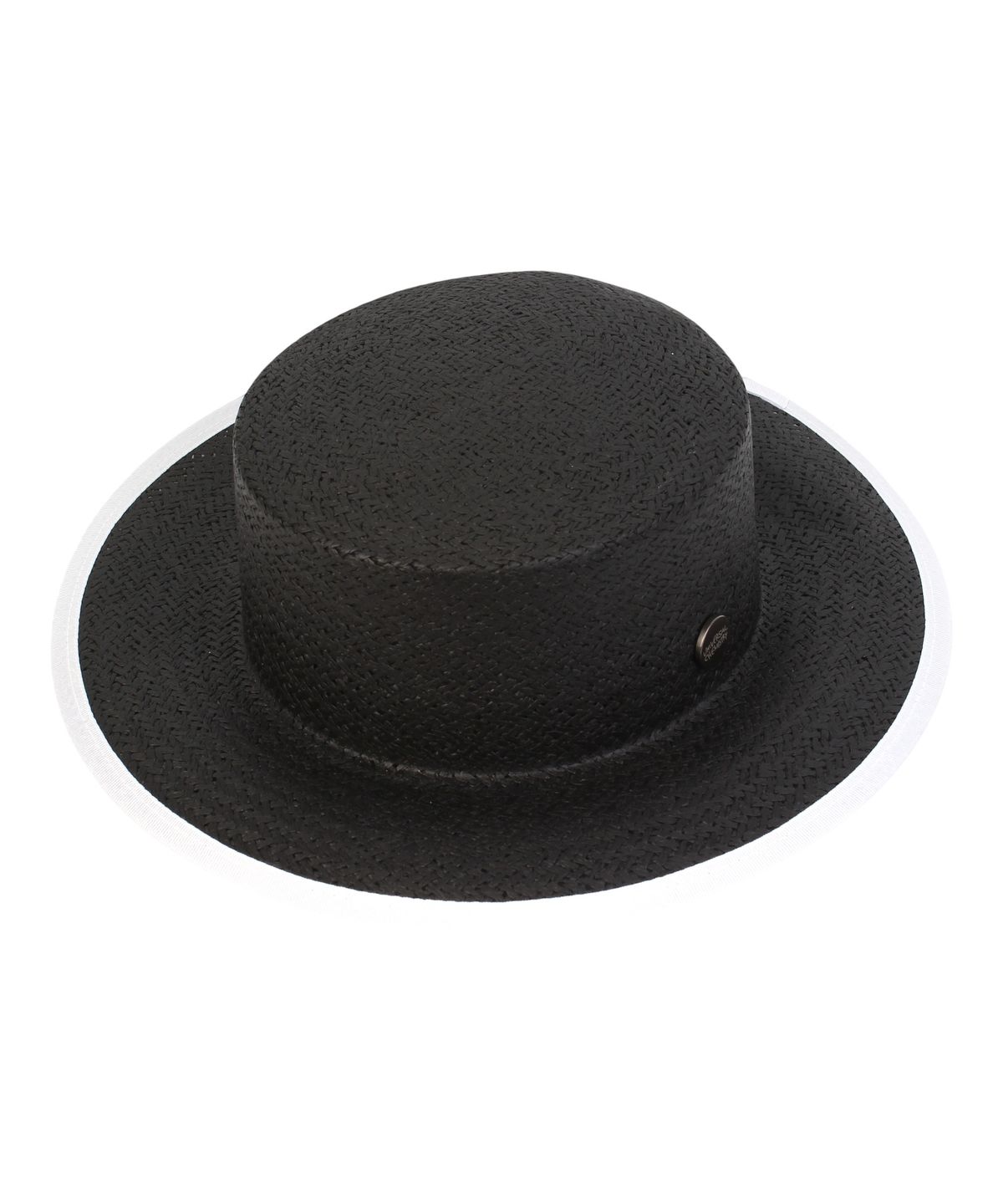 유니버셜 케미스트리(UNIVERSAL CHEMISTRY) Edge Taping Black Simple Panama Hat 파나마햇