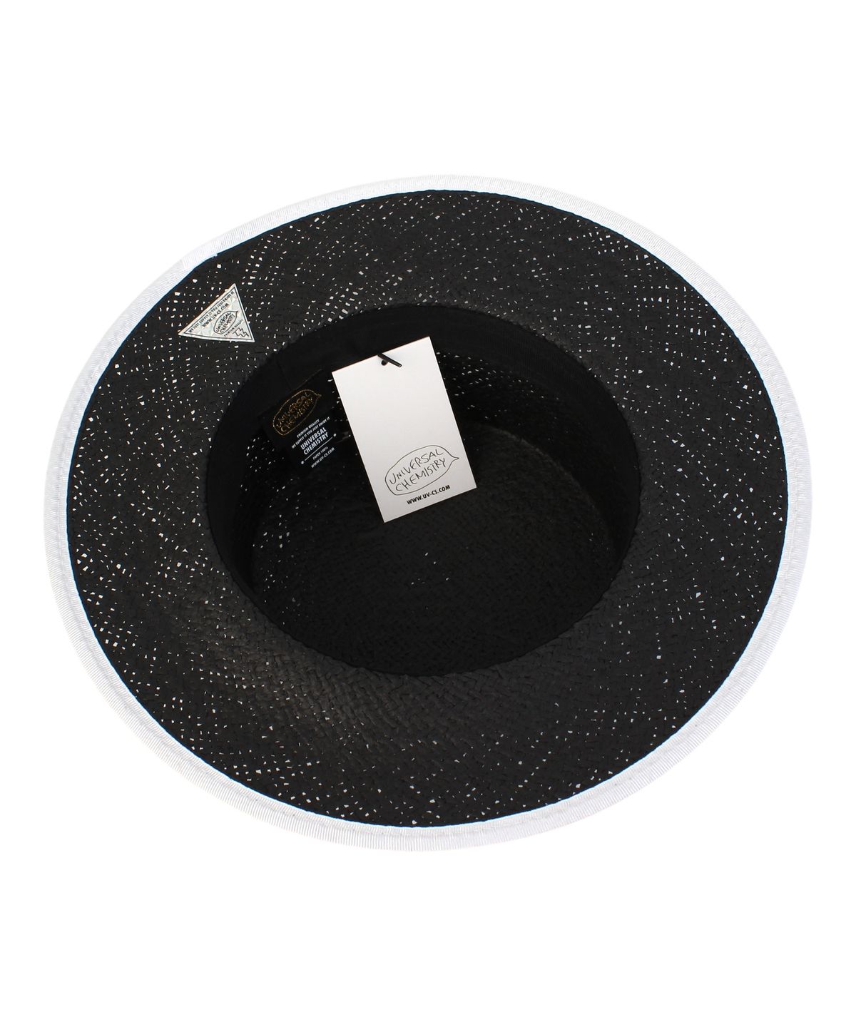 유니버셜 케미스트리(UNIVERSAL CHEMISTRY) Edge Taping Black Simple Panama Hat 파나마햇