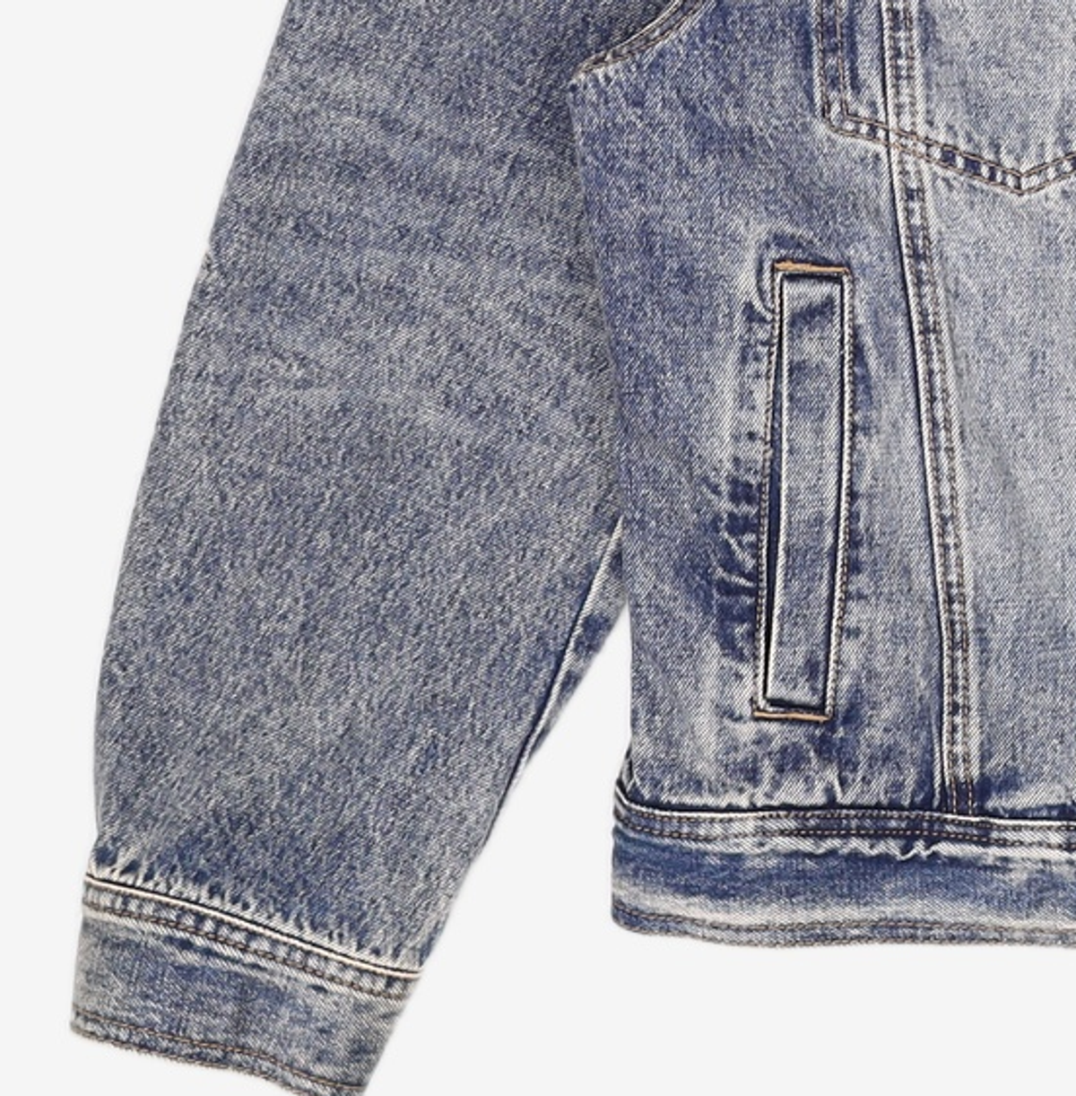 기철(KICHUL) STANDARD DARTS DENIM JACKET (BROWN BLUE)