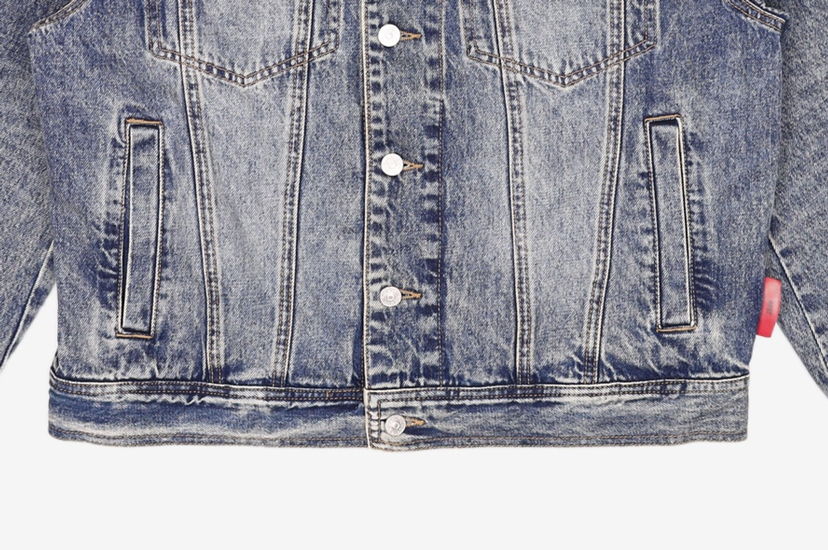 기철(KICHUL) STANDARD DARTS DENIM JACKET (BROWN BLUE)