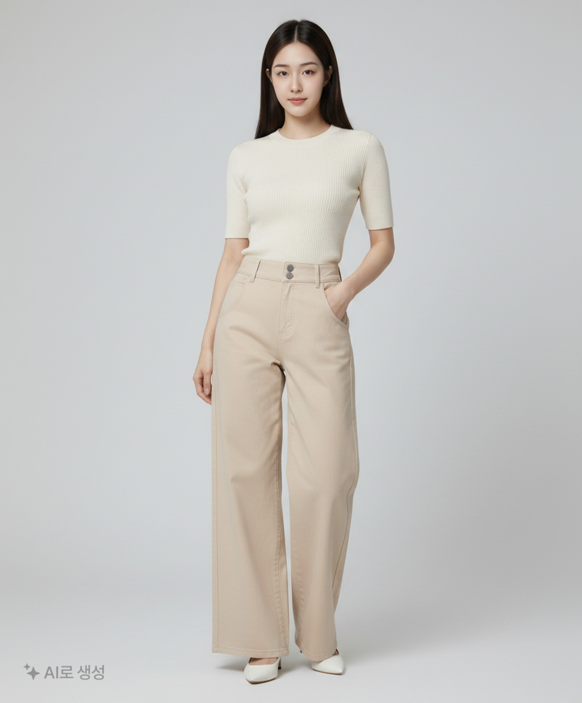 유니클로(UNIQLO) 코튼 팬츠 58.5