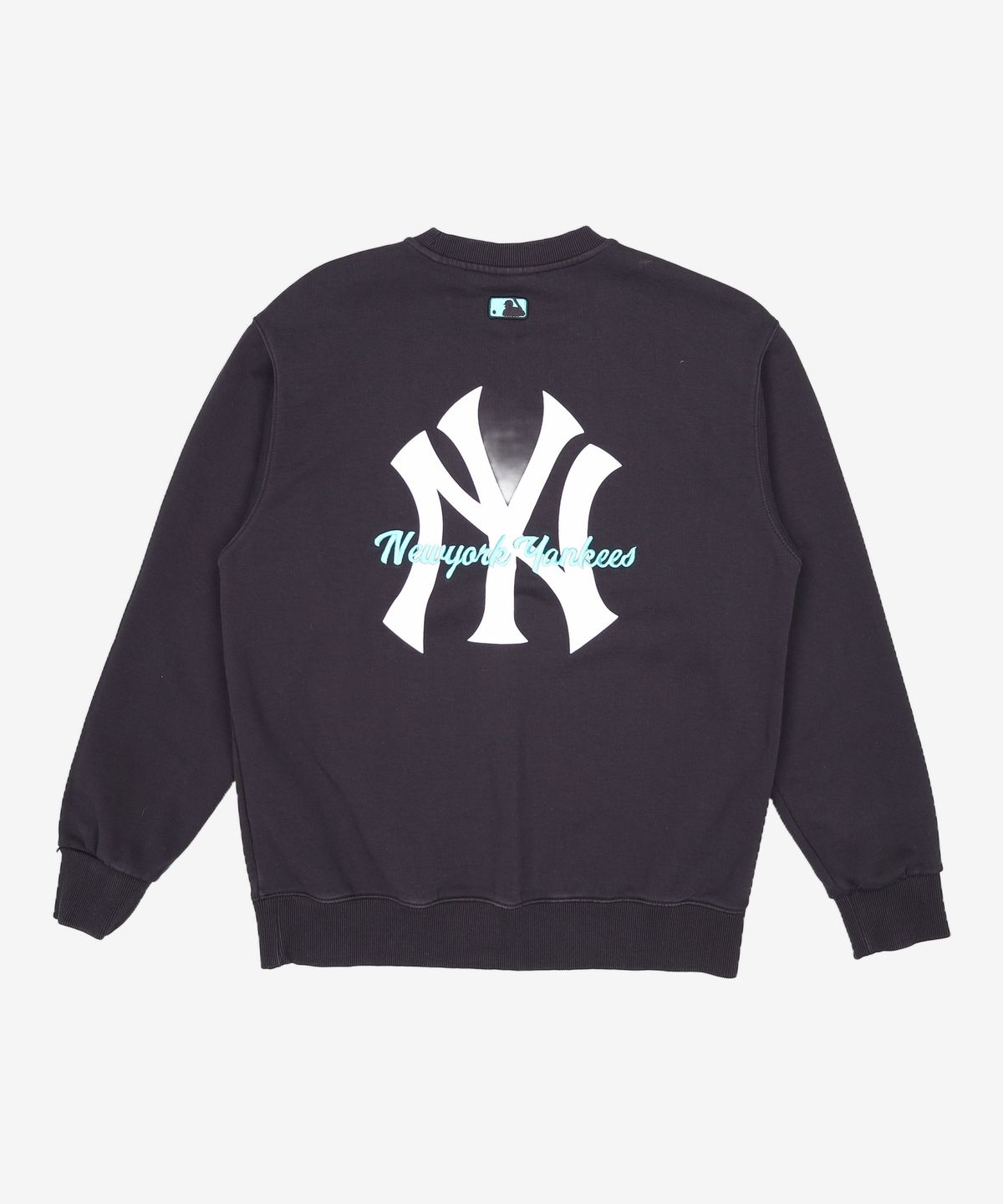 엠엘비(MLB) 베이직 백 빅로고 오버핏 맨투맨 NY (BLACK) M