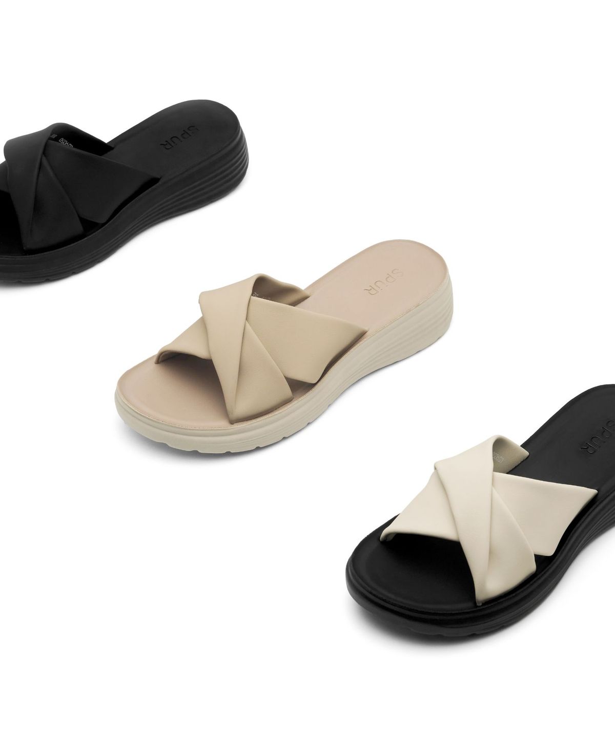 스퍼(SPUR) Camille Softly Flatform Sandal 플랫폼 샌들 슬리퍼 4.5cm -US9050 (3color)