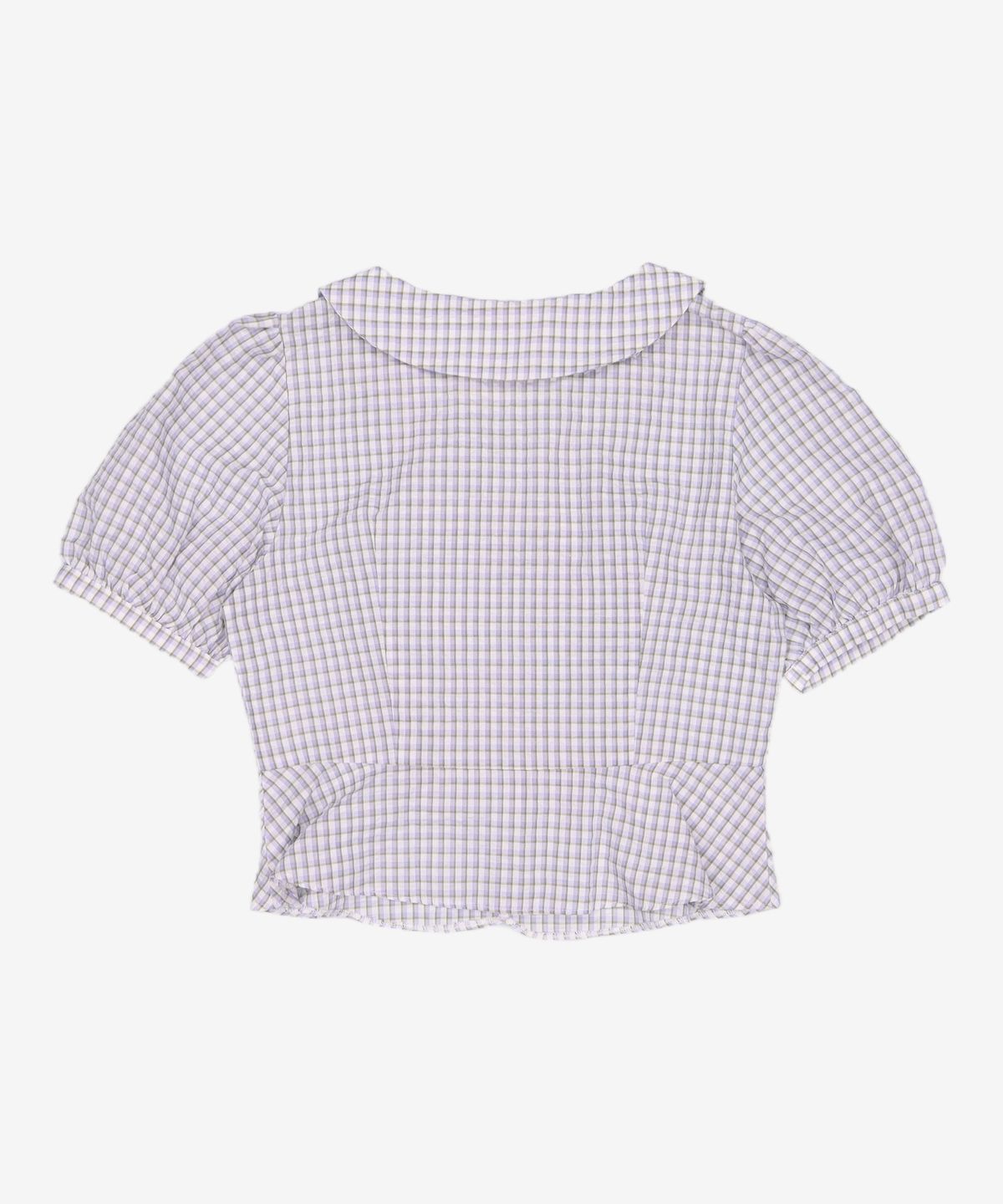 미쏘(MIXXO) 브이넥 카라 페플럼 블라우스 MIWBWB728G L