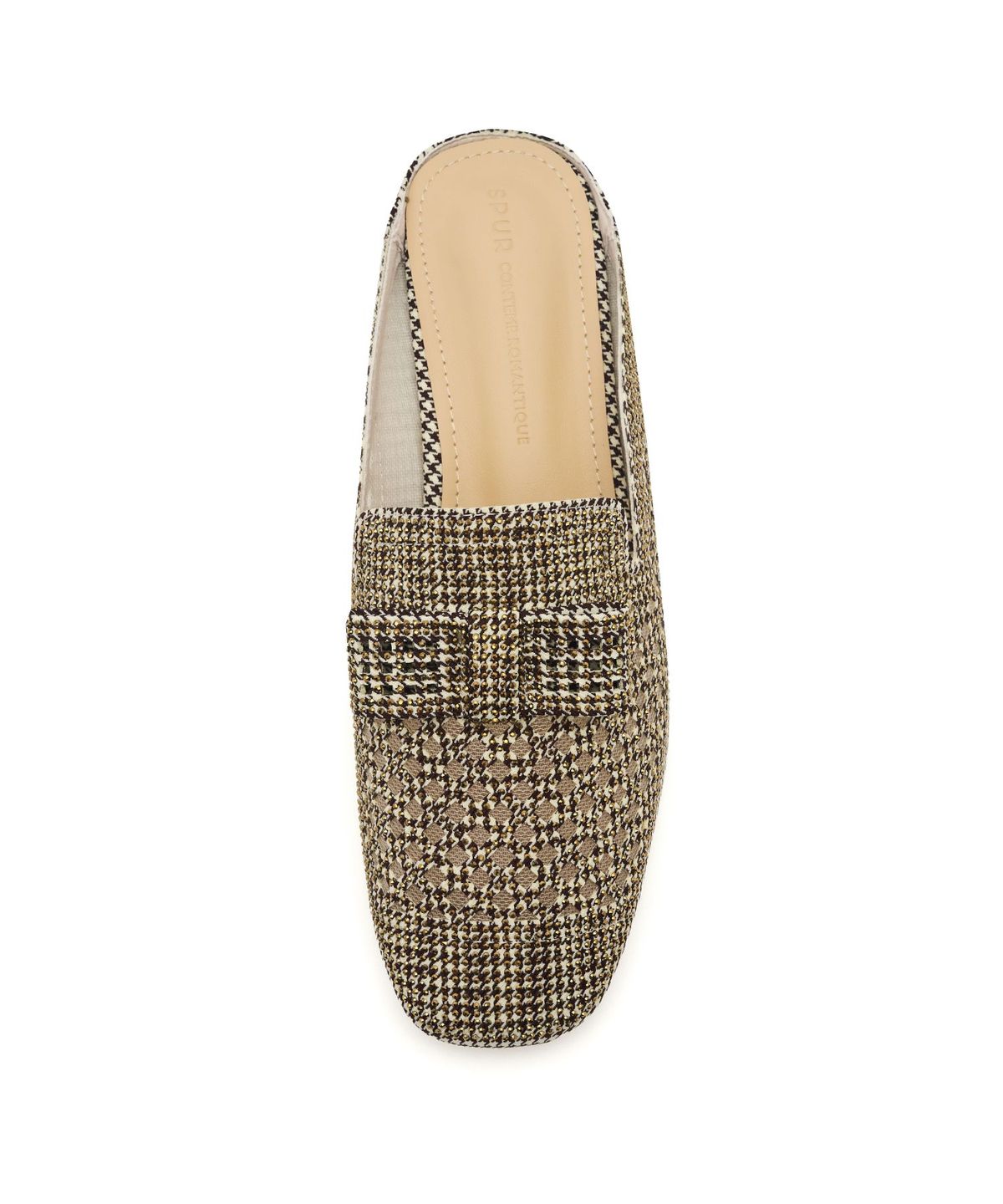 스퍼(SPUR) Roman Crystal Mesh Mule Sandal 뮬 샌들 4.5cm -VS9044 (2color)