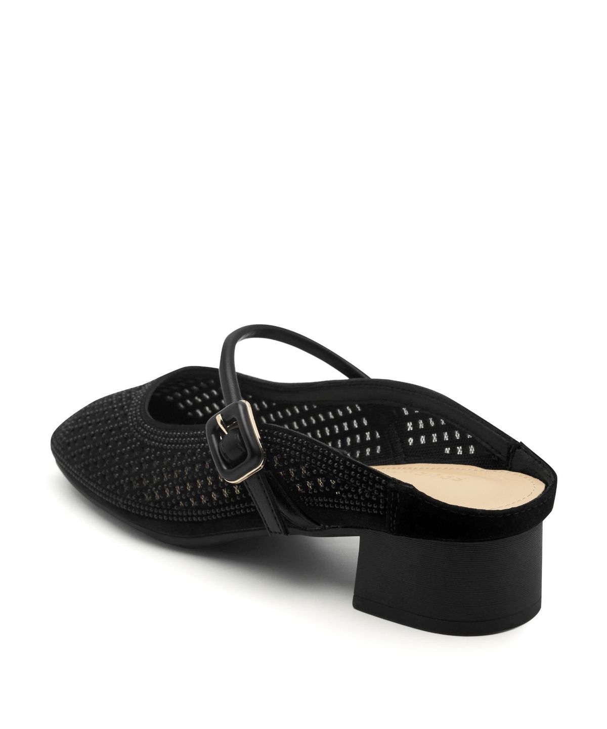 스퍼(SPUR) Roman Crystal Mesh Mule Sandal 뮬 샌들 4.5cm -VS9045 (2color)