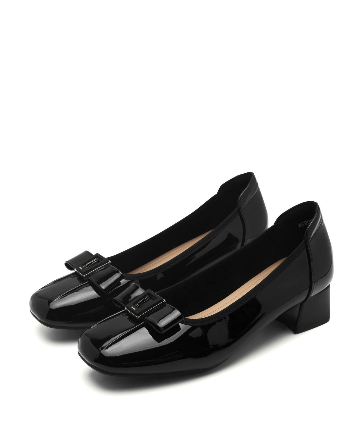 스퍼(SPUR) Claud Bow Ribbon Pumps 펌프스 힐 4.5cm -WS9022 (2color)
