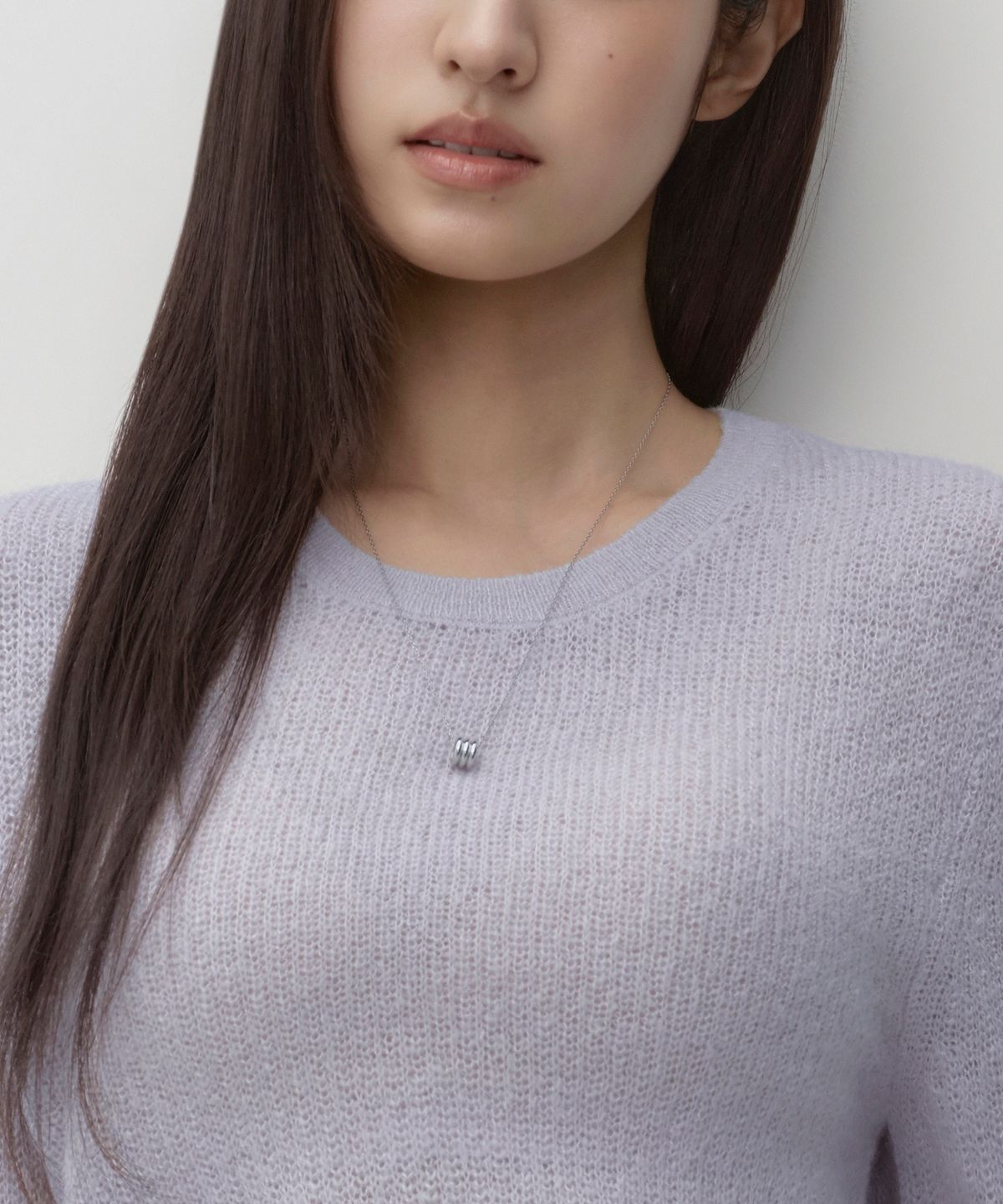 무신사 스탠다드 우먼(MUSINSA STANDARD WOMAN) 우먼즈 시어 텍스처드 크루 넥 니트 [라벤더]