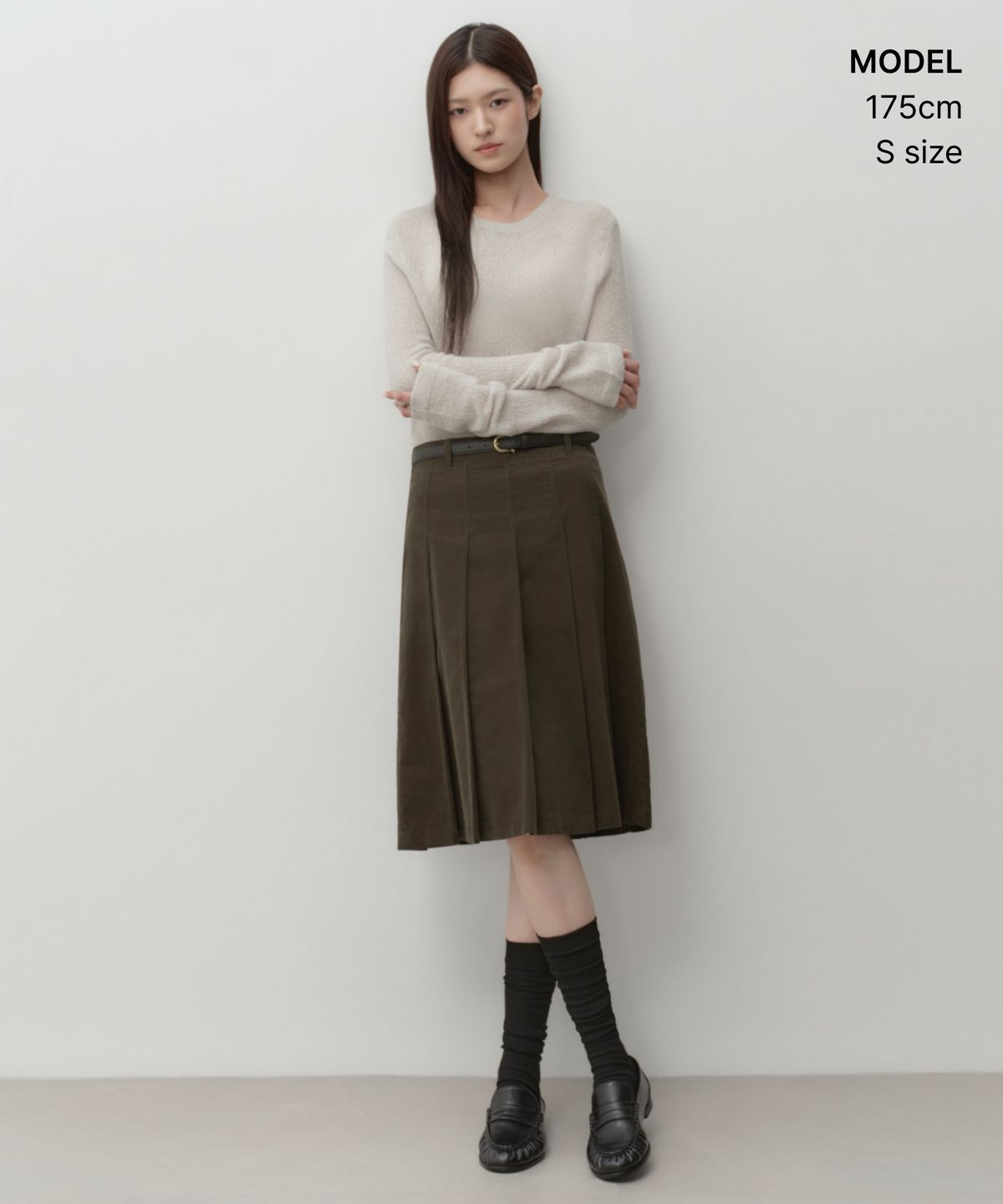 무신사 스탠다드 우먼(MUSINSA STANDARD WOMAN) 우먼즈 시어 텍스처드 크루 넥 니트 [라이트 그레이]