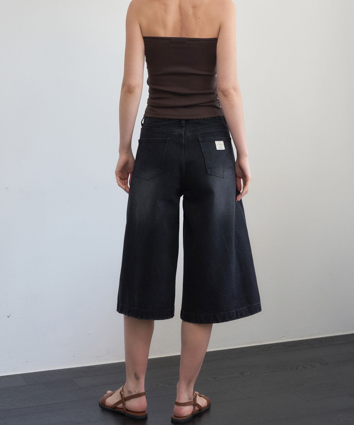 헤인트(HAINT) MERDIN DENIM BERMUDA PANTS 3COL_BLACK