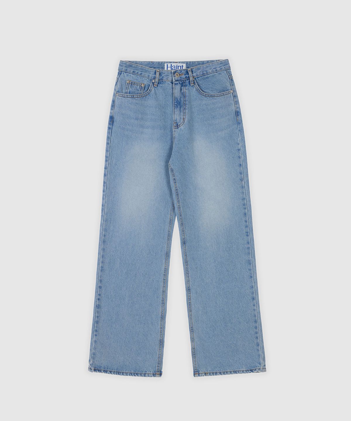 헤인트(HAINT) VIREN WASHING STRAIGHT DENIM PANTS_BLUE