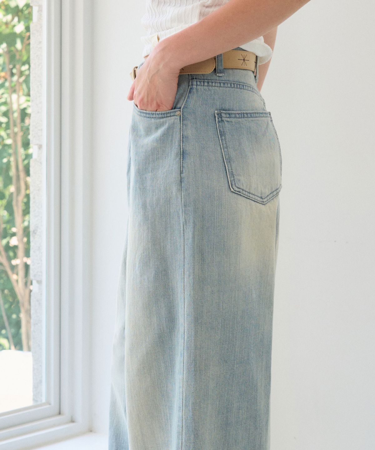 헤인트(HAINT) ELNOA WASHING WIDE DENIM PANTS_LIGHT BLUE