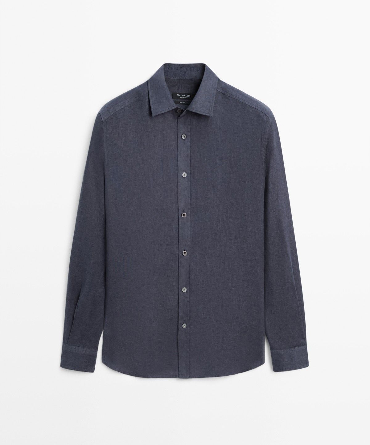 마시모두띠(MASSIMO DUTTI) 100% 린넨 레귤러 핏 셔츠