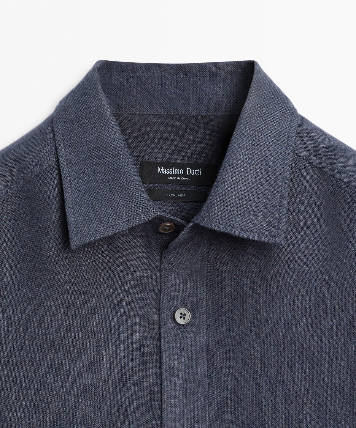 마시모두띠(MASSIMO DUTTI) 100% 린넨 레귤러 핏 셔츠