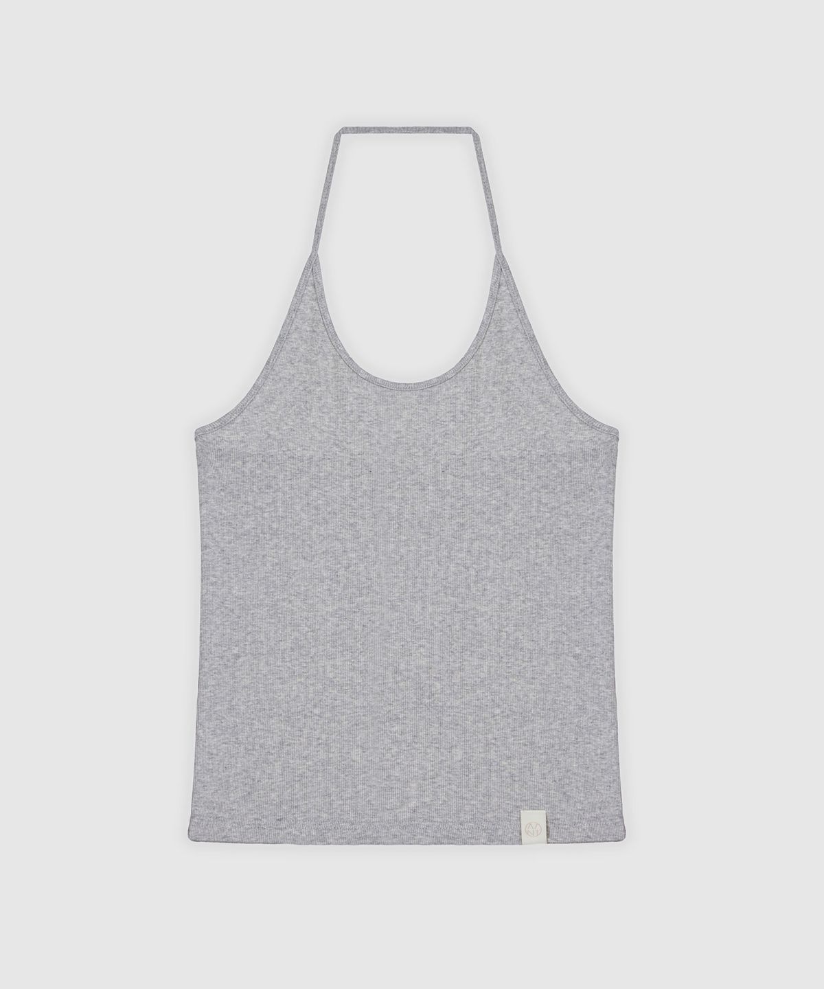헤인트(HAINT) MIOLET RIBBED HALTER SLEEVELESS TOP 5COL_IVORYPURPLEBROWNGRAYBLACK
