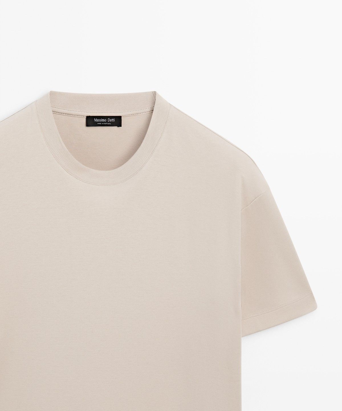 마시모두띠(MASSIMO DUTTI) 100% 코튼 반팔 티셔츠