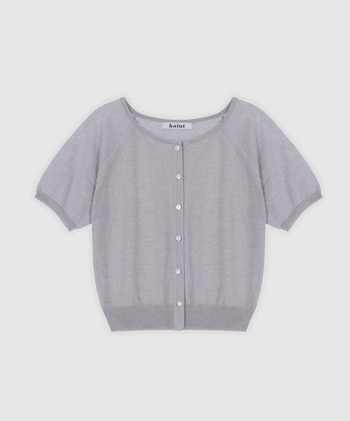 헤인트(HAINT) MELUA ROUND KNIT CARDIGAN 4COL_GRAY