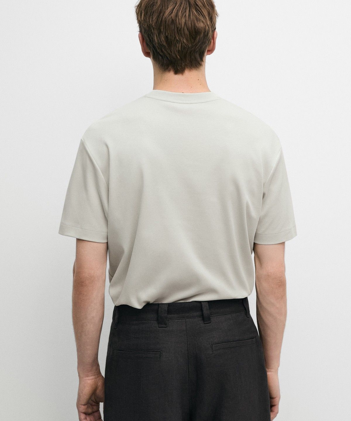 마시모두띠(MASSIMO DUTTI) 100% 코튼 반팔 티셔츠