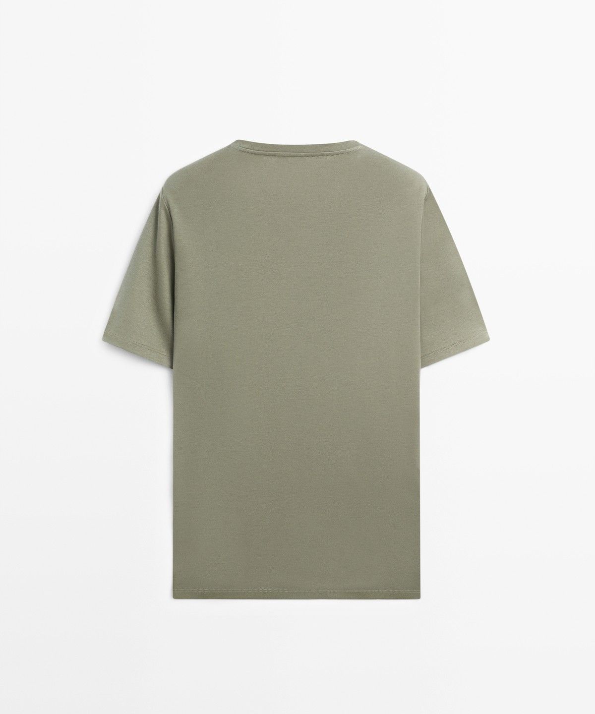 마시모두띠(MASSIMO DUTTI) 코튼 블렌드 반팔 티셔츠