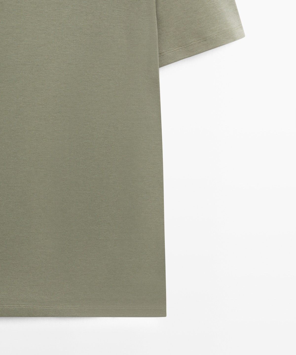 마시모두띠(MASSIMO DUTTI) 코튼 블렌드 반팔 티셔츠