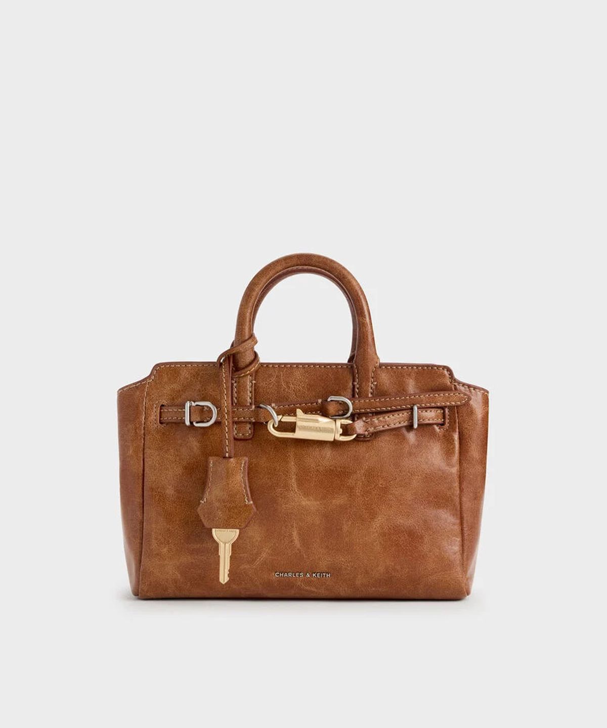 찰스앤키스(CHARLES & KEITH) 미니 델피나 벨티드 토트백 3colors CK2-30271702