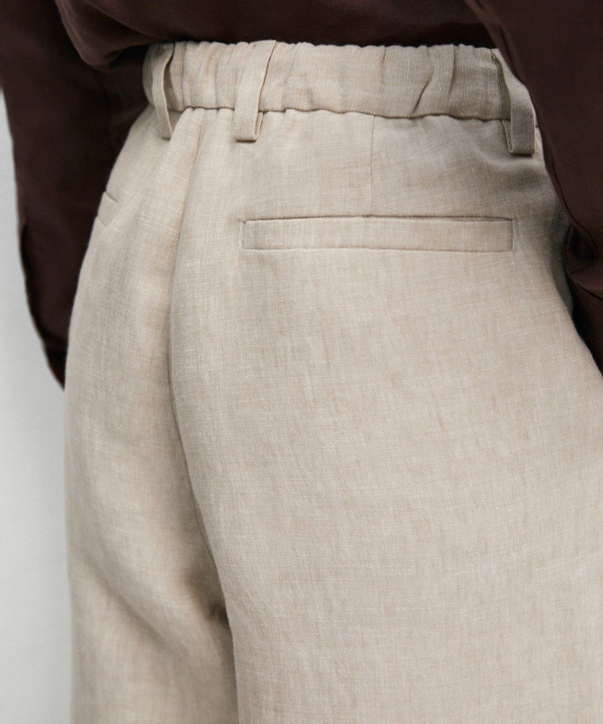 마시모두띠(MASSIMO DUTTI) 100% 린넨 토탈 룩 팬츠