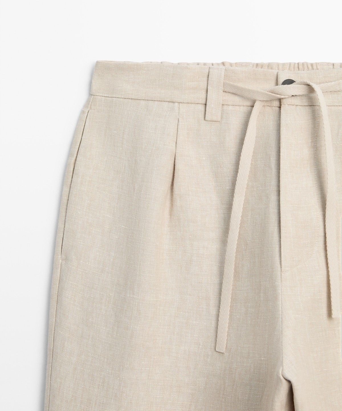 마시모두띠(MASSIMO DUTTI) 100% 린넨 토탈 룩 팬츠