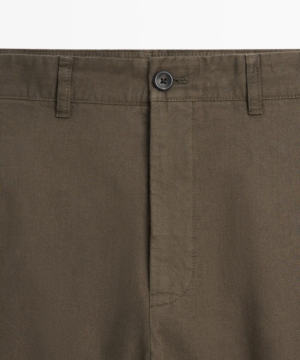 마시모두띠(MASSIMO DUTTI) 린넨 코튼 스트레이트 핏 팬츠