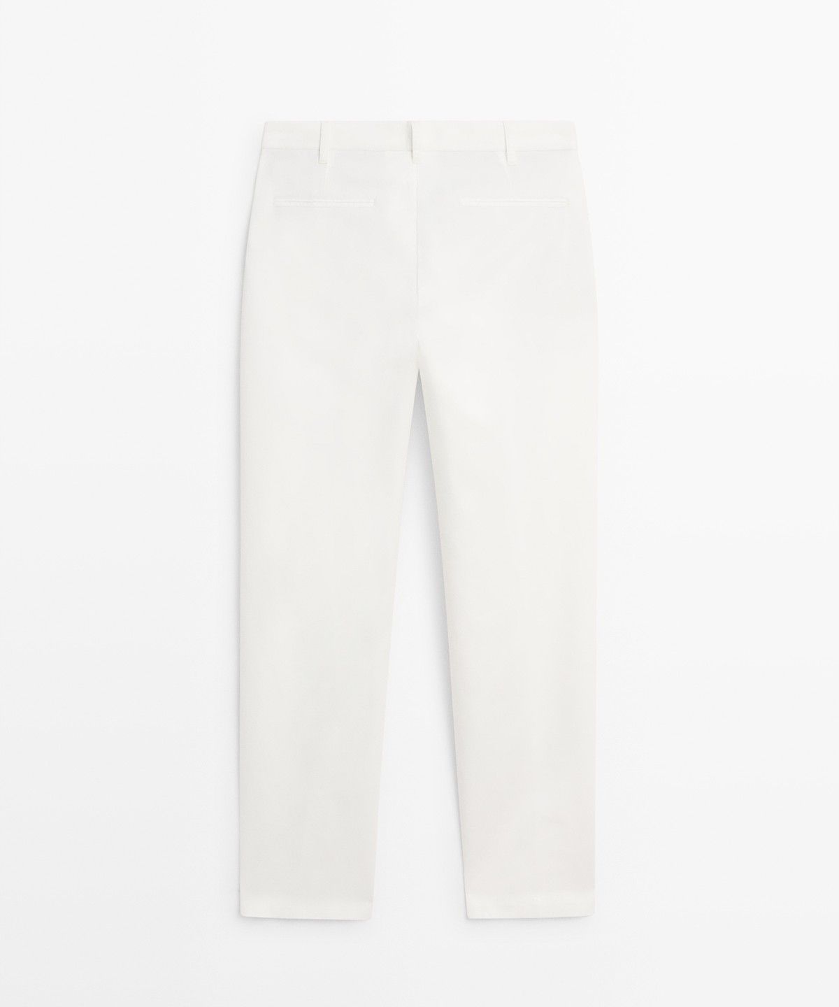 마시모두띠(MASSIMO DUTTI) 린넨 코튼 스트레이트 핏 팬츠