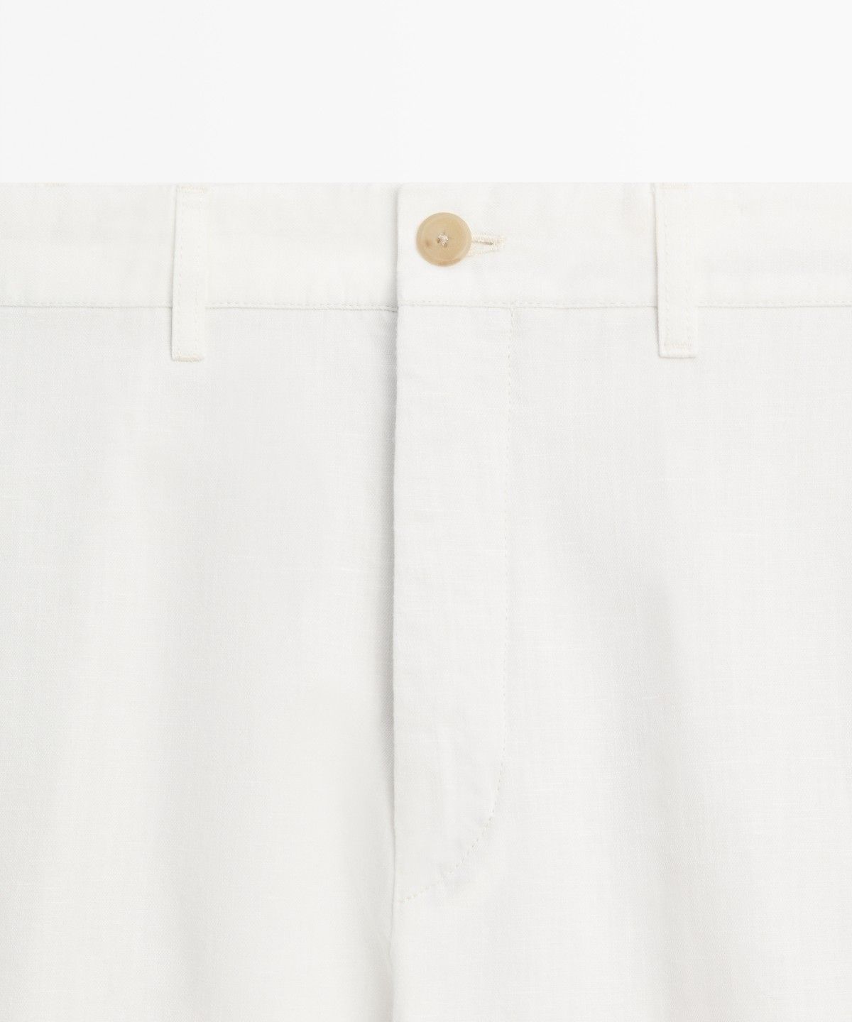 마시모두띠(MASSIMO DUTTI) 린넨 코튼 스트레이트 핏 팬츠