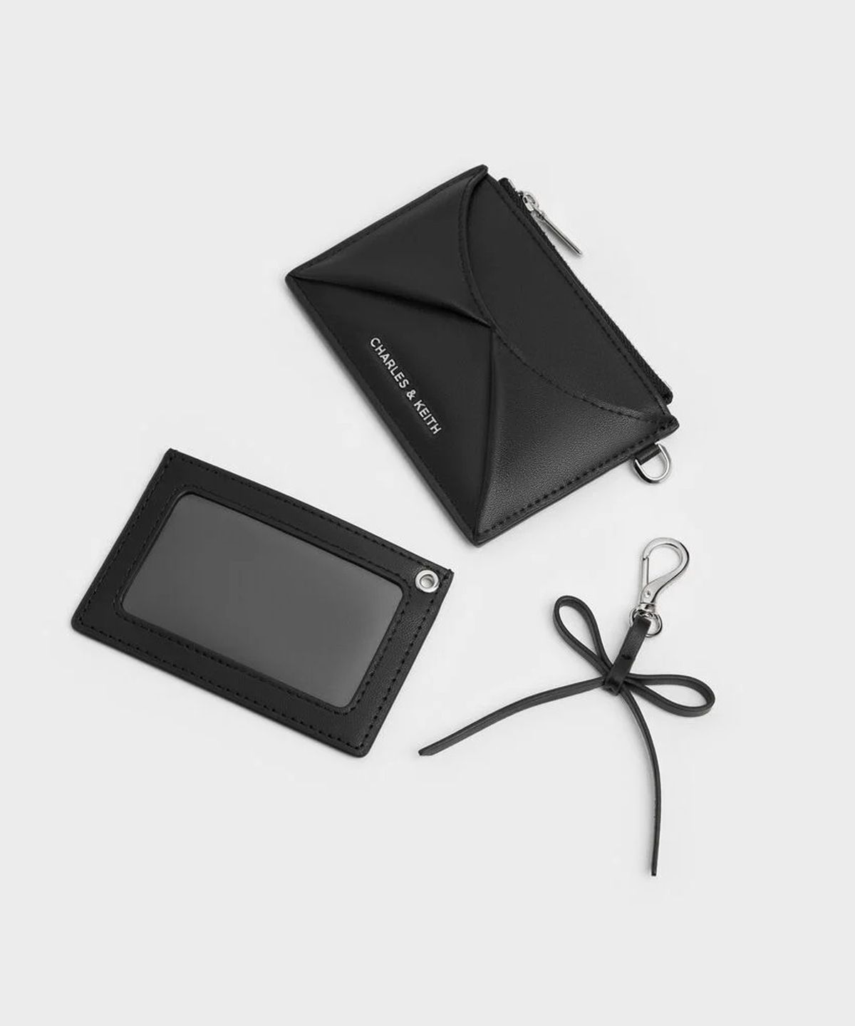 찰스앤키스(CHARLES & KEITH) 헤이즐 보우 패널 카드 홀더 3colors CK6-50770759