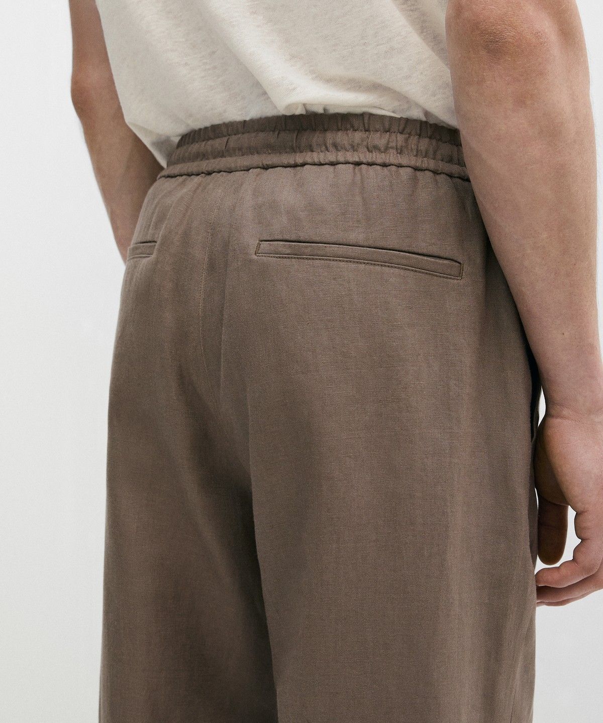 마시모두띠(MASSIMO DUTTI) 100% 린넨 릴랙스 핏 팬츠