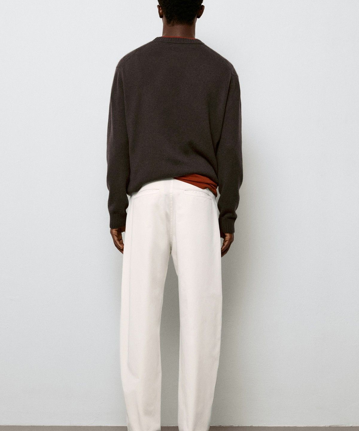 마시모두띠(MASSIMO DUTTI) 포플린 배럴핏 데님 팬츠
