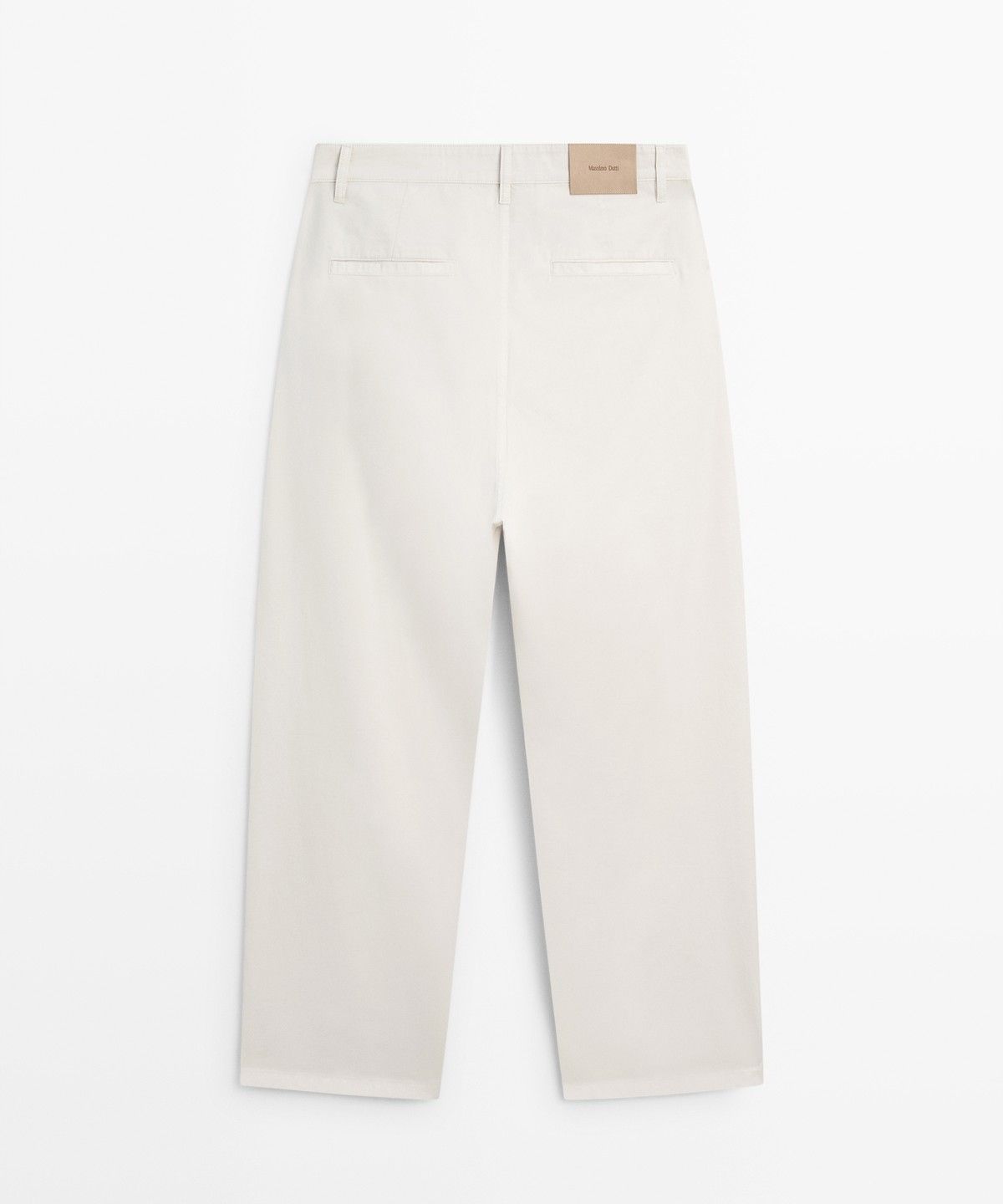 마시모두띠(MASSIMO DUTTI) 포플린 배럴핏 데님 팬츠