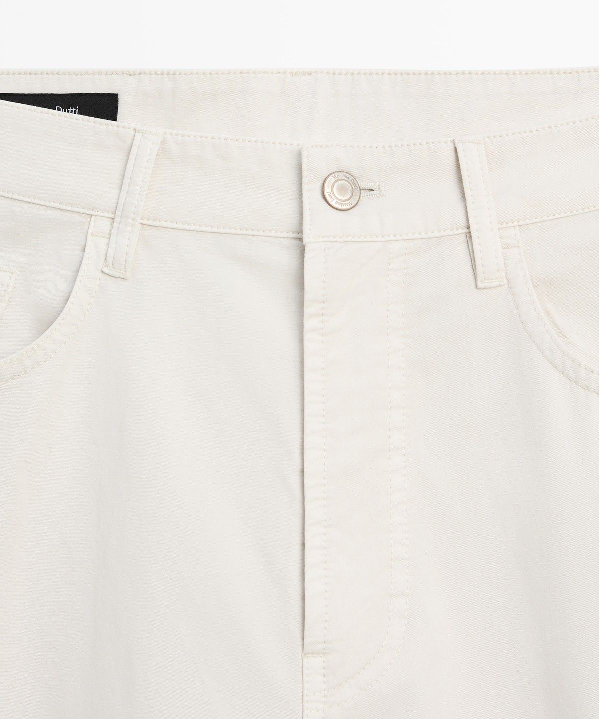 마시모두띠(MASSIMO DUTTI) 포플린 배럴핏 데님 팬츠