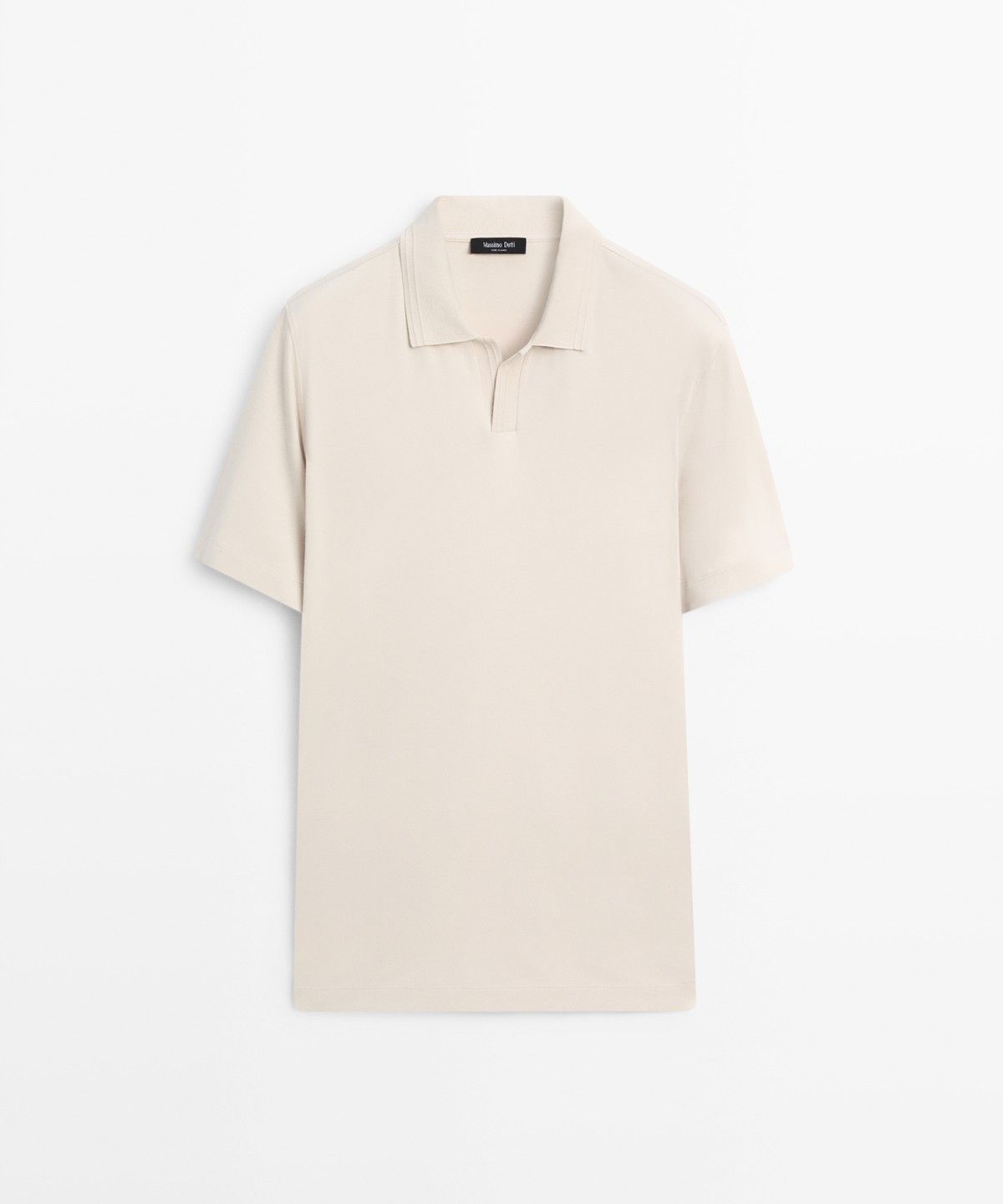 마시모두띠(MASSIMO DUTTI) 100% 코튼 브이넥 니트 폴로셔츠