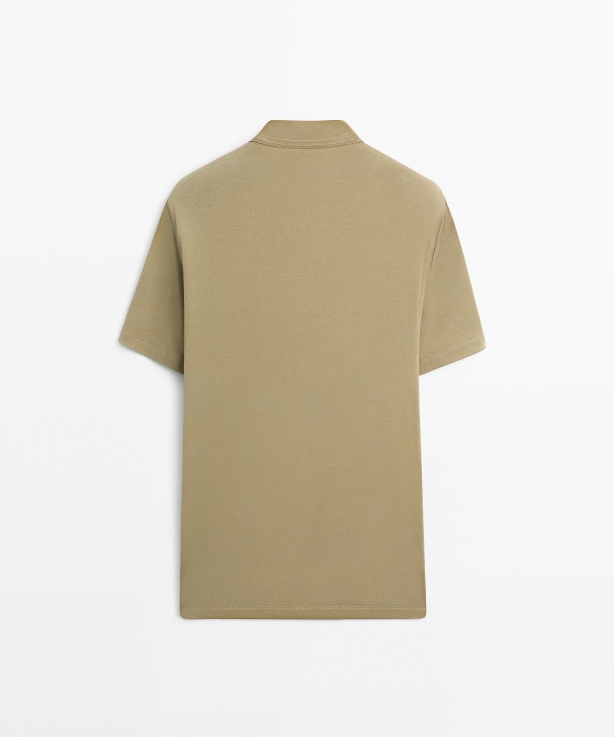 마시모두띠(MASSIMO DUTTI) 100% 코튼 브이넥 니트 폴로셔츠