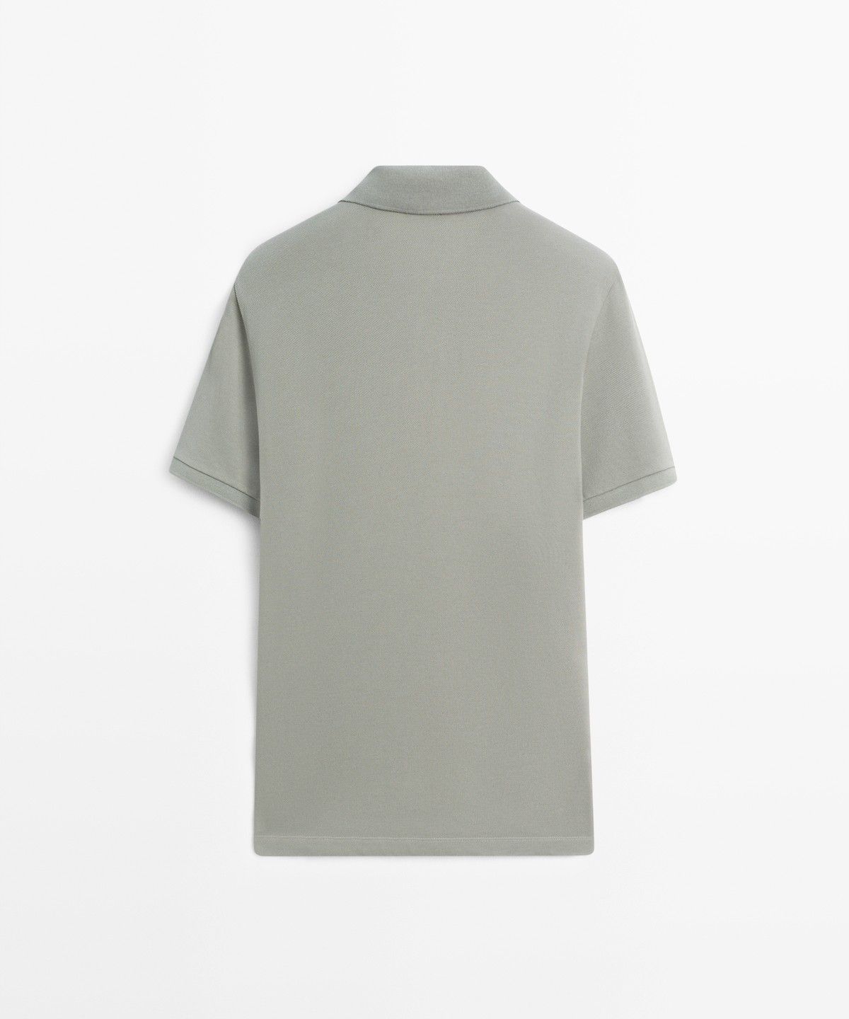 마시모두띠(MASSIMO DUTTI) 마이크로 텍스처드 코튼 피케 폴로 셔츠