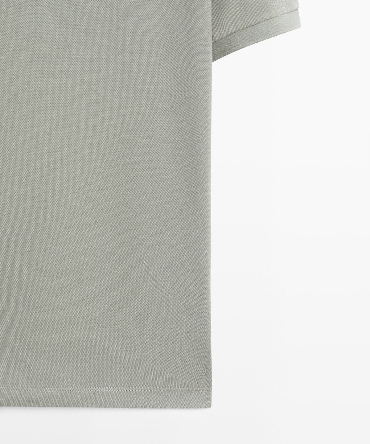 마시모두띠(MASSIMO DUTTI) 마이크로 텍스처드 코튼 피케 폴로 셔츠