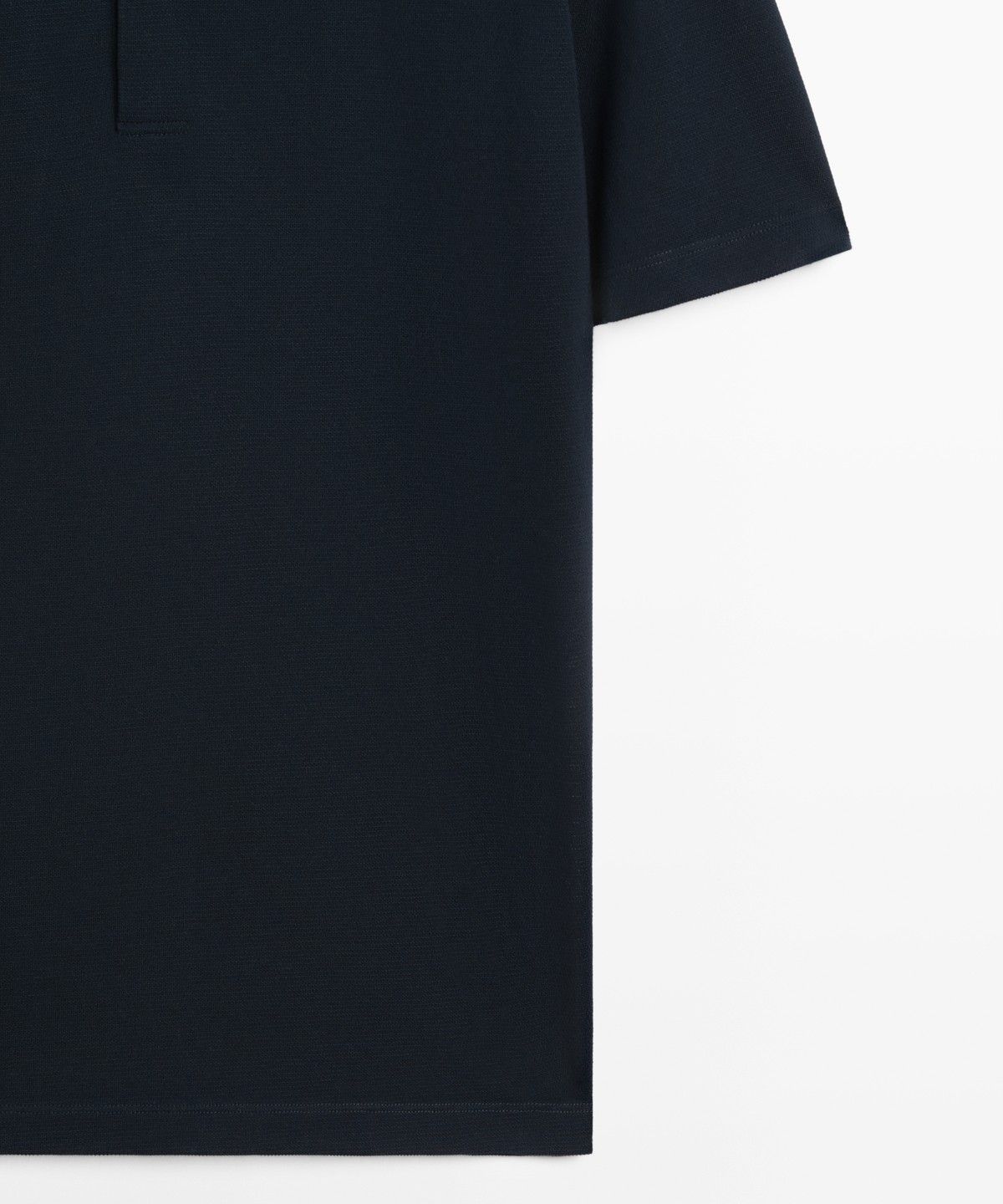 마시모두띠(MASSIMO DUTTI) 텍스처드 100% 코튼 폴로 셔츠