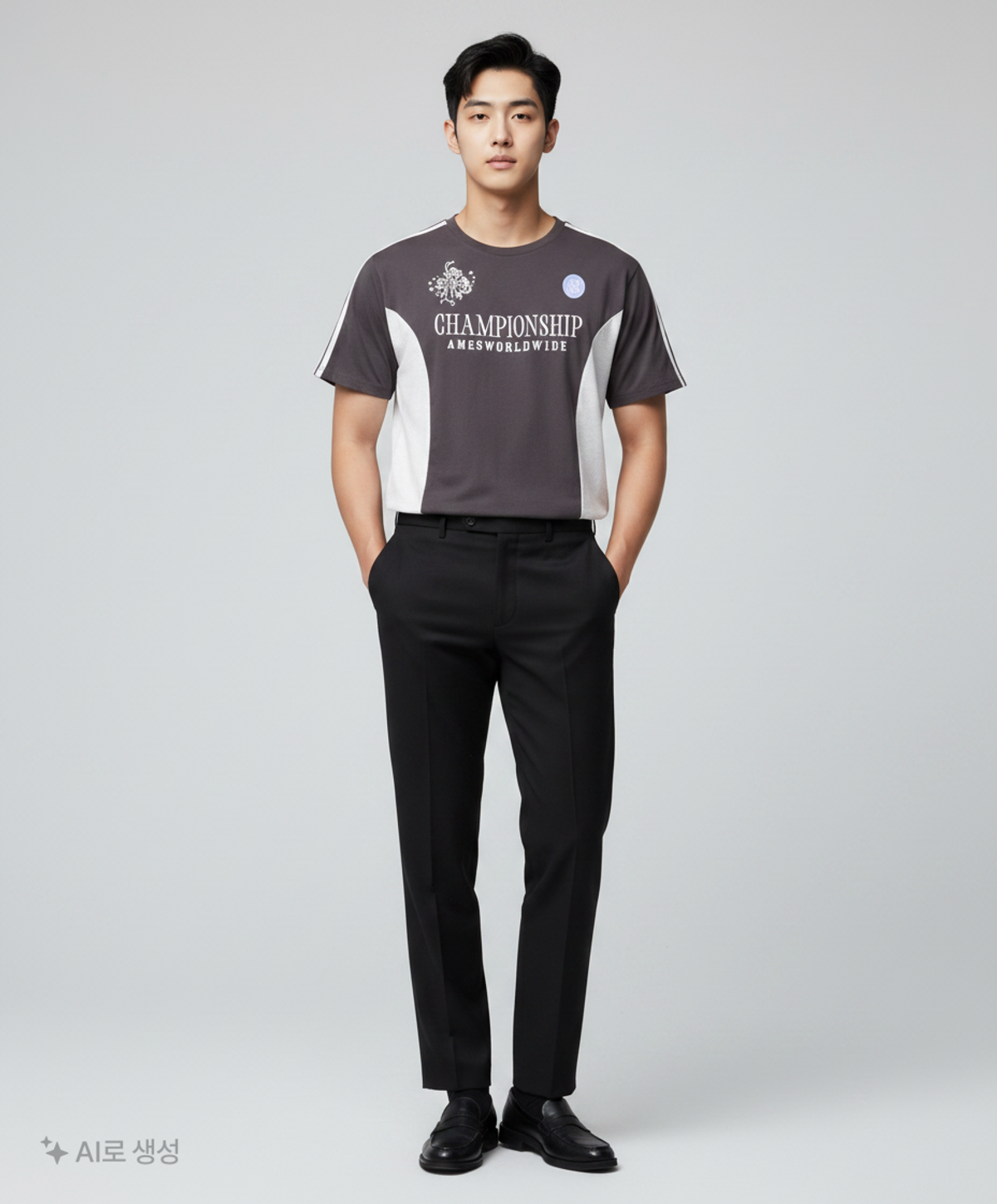 아메스 월드와이드(AMES-WORLDWIDE) 반소매 티셔츠 L
