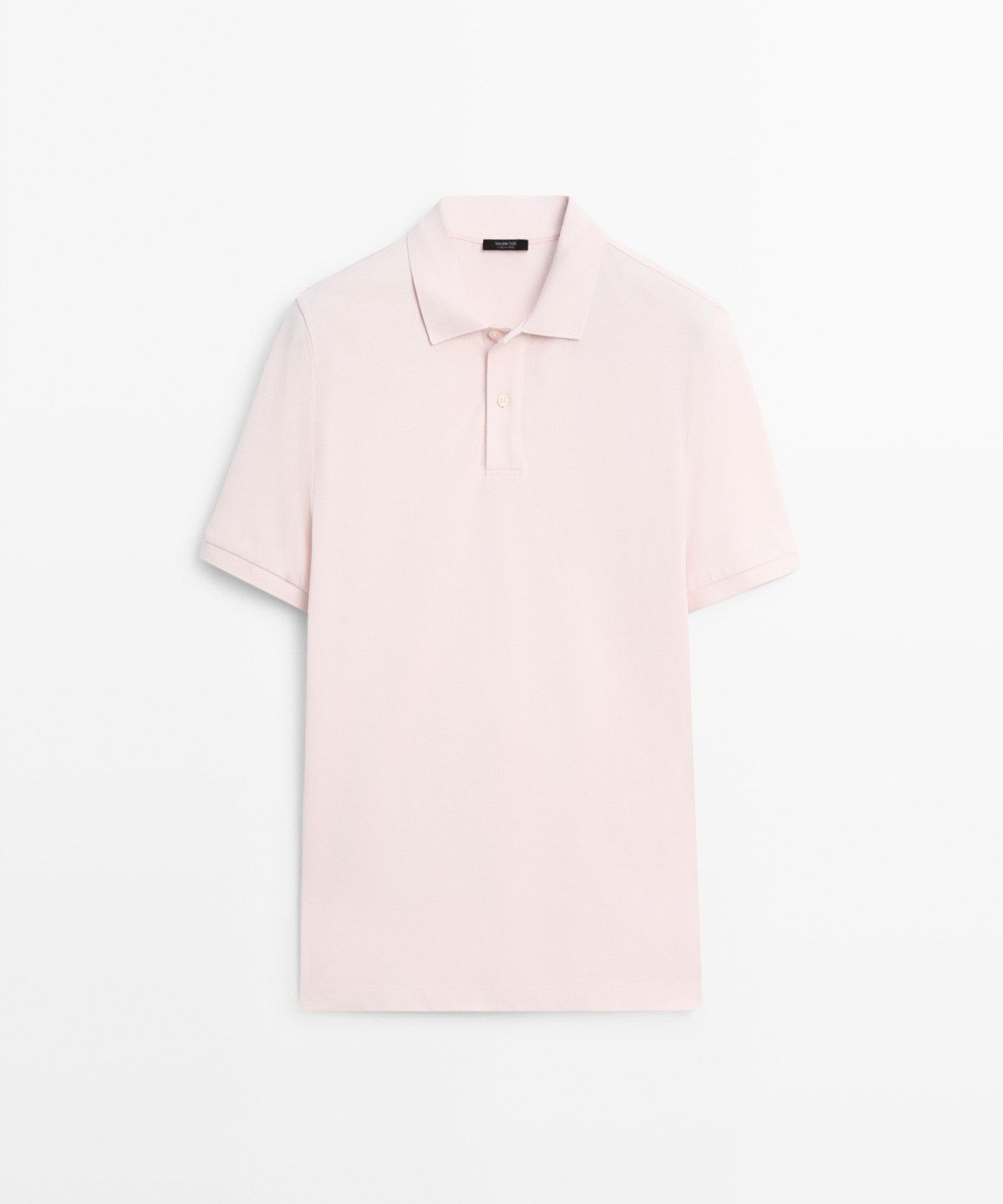 마시모두띠(MASSIMO DUTTI) 마이크로 텍스처드 코튼 피케 폴로 셔츠
