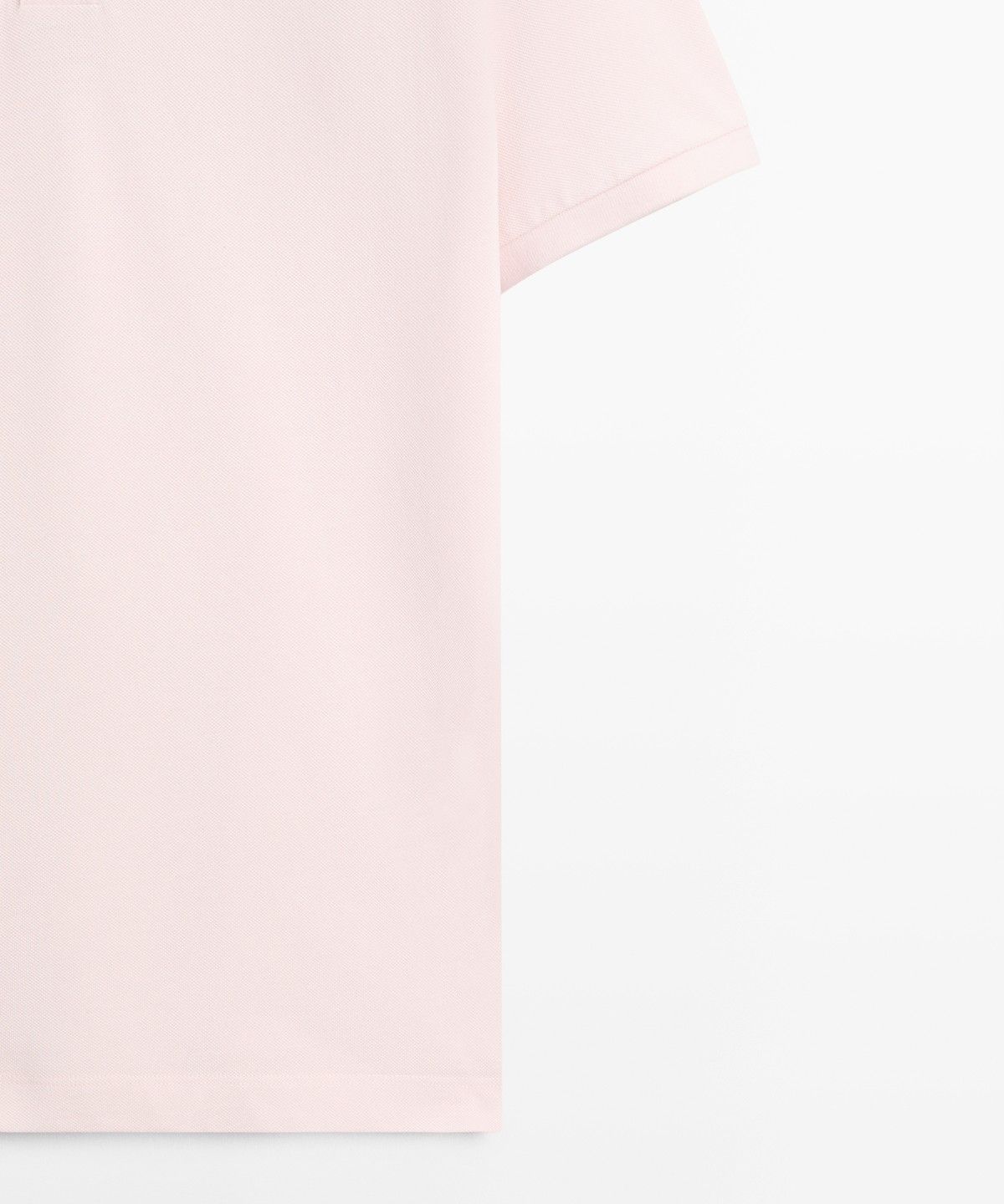 마시모두띠(MASSIMO DUTTI) 마이크로 텍스처드 코튼 피케 폴로 셔츠